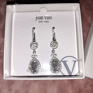 NIB! Joan Voss Genuine Crystal Earrings